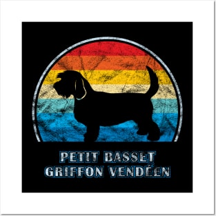 Petit Basset Griffon Vendeen Vintage Design Dog Posters and Art